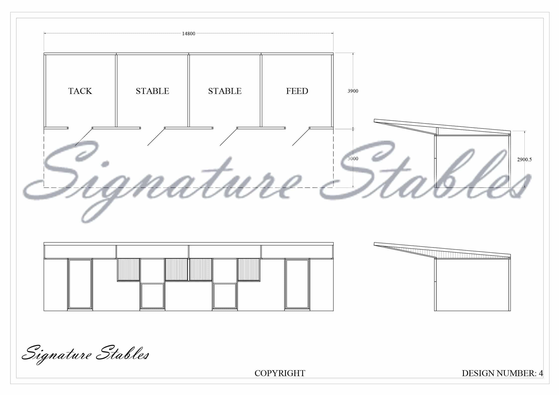 Sample Stable Layouts Gallery - Signature Stables